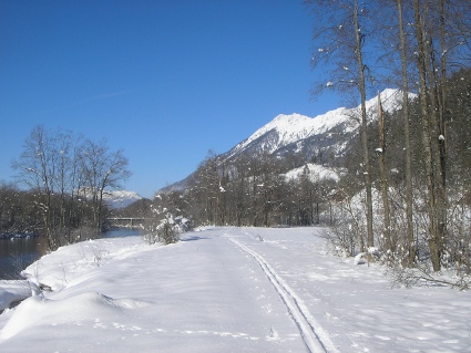 Gail Fluss im Winter